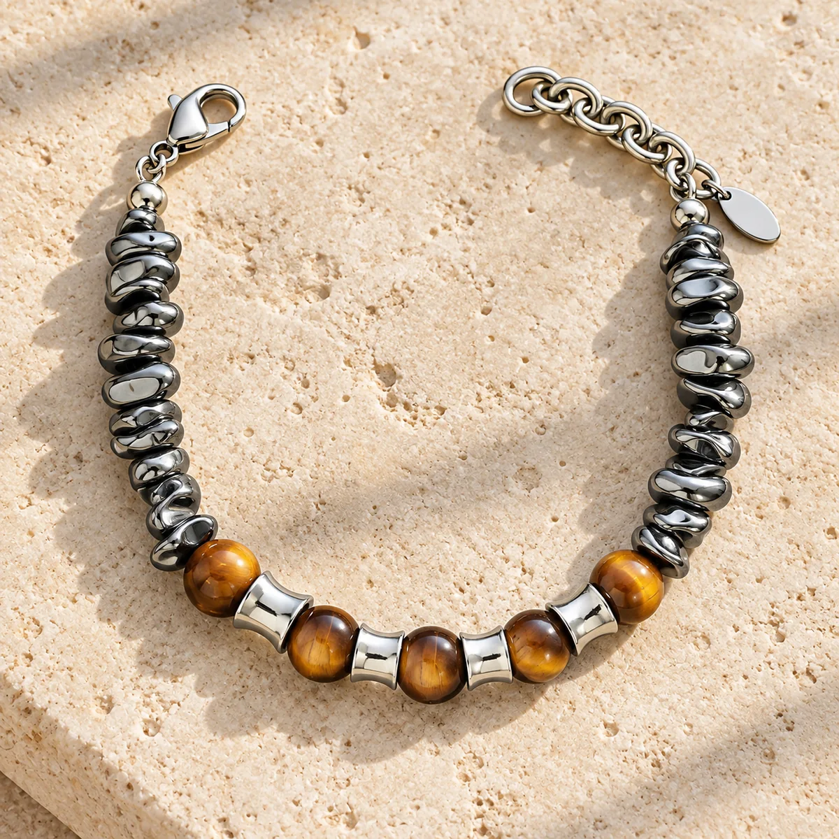 Forge Tiger Eye Bracelet close-up